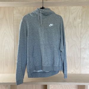 Nike grey cowl neck sweatshirt - size M